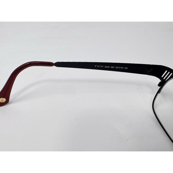 FYSH 3435 463 Eyeglass Frames Only 52-18-135 Red Black Urban Eyewear main image 5